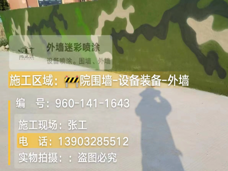 黔西南 迷彩漆喷涂价格（按平方米计费）